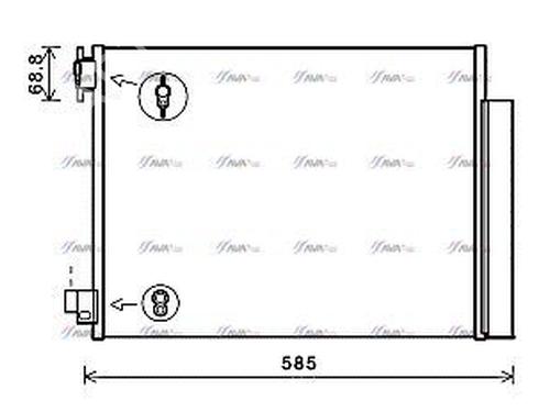 AC Kondensor RENAULT CAPTUR I (J5_, H5_) 1.5 dCi 90 (J5N4, J5M5, J5MW, J5M6, J5AL, J5AJ) (90 hp) 30766200