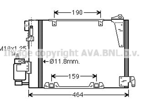 AC radiator OPEL ZAFIRA A MPV (T98) 2.0 DTI 16V (F75) | BP24007496M32 