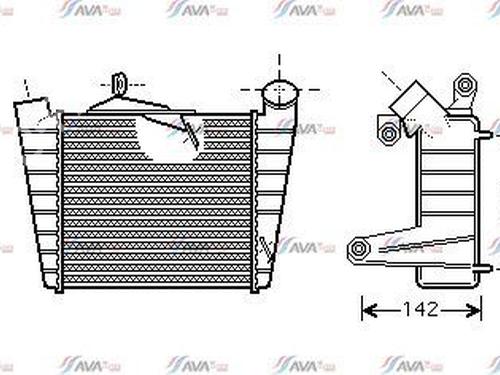 Ladeluftkühler für VW POLO IV (9N_, 9A_) 1.4 TDI (70 hp) 28966178