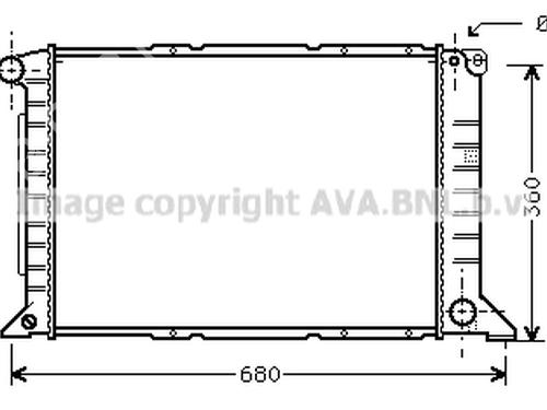 Water radiator FORD TRANSIT Bus (E_ _) 2.5 DI (EBL, EDL, EDS, ESL, ESS) | BP24005700M31 