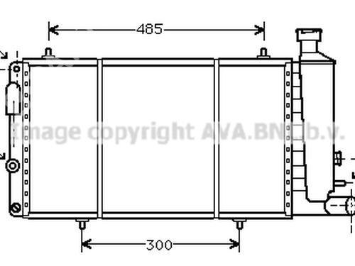 Used Water radiator CITROËN C15 Box Body/MPV (VD_) [1984-2006]  24012071