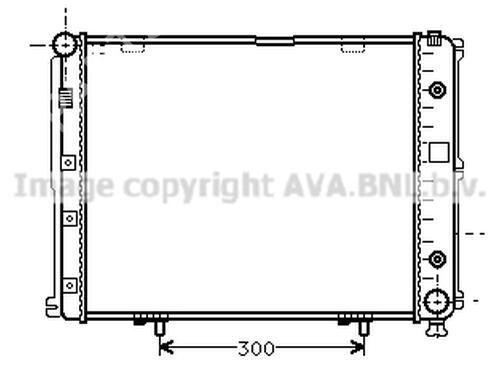 Water radiator MERCEDES-BENZ 124 Coupe (C124) 200 CE (124.040) | BP19721756M31 