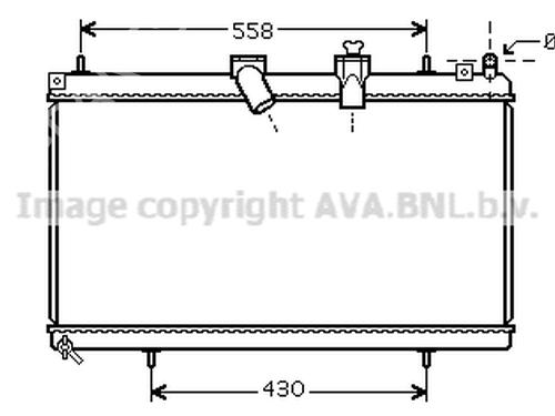 Water radiator PEUGEOT 407 (6D_) 2.2 HDi 170 (6D4HTH) | BP26620852M31 