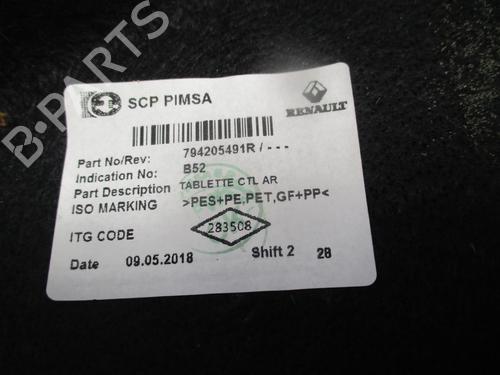 Rear parcel shelf DACIA SANDERO II 1.0 SCe 75 (B8JC, B8JD, B8NC) | BP36680378C85 - Image 5