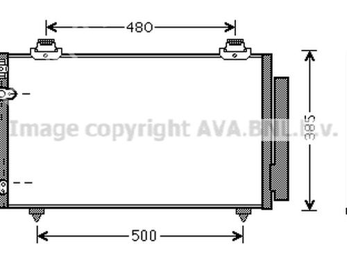 AC radiator TOYOTA COROLLA Verso (ZER_, ZZE12_, R1_) 1.8 (ZNR11_, ZNR11R) | BP19723663M32 