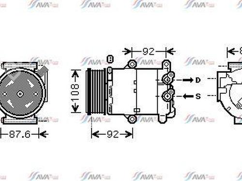 Used AC compressor FORD FOCUS III Turnier 1.6 EcoBoost (182 hp) 26537741