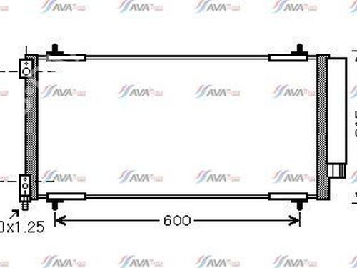 Used AC radiator PEUGEOT 607 (9D, 9U) 2.7 HDi 24V (204 hp) 31842766
