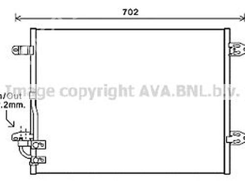 AC radiator VW PASSAT B6 (3C2) 1.6 | BP19712776M32 