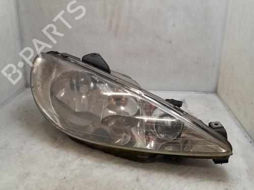 Used Right headlight PEUGEOT 206 SW (2E/K) 2.0 HDi (90 hp) 30865500