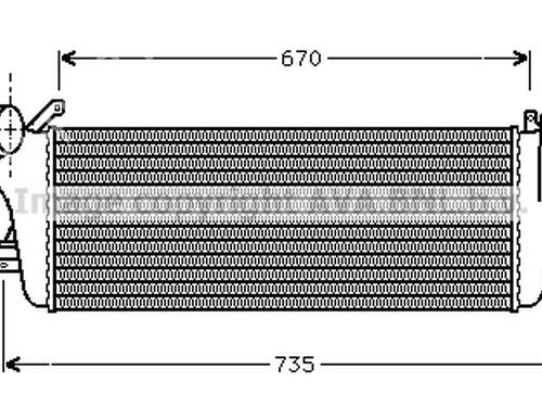 Intercooler RENAULT SAFRANE II (B54_) 2.2 dT (B54G) (113 hp) 20201664