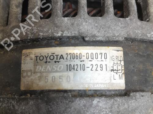 Generator TOYOTA YARIS (_P9_) 1.0 VVT-i (KSP90_, KSP90R) (69 hp) 31054609