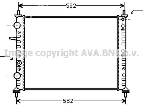 Used Water radiator FIAT BRAVA (182_) 1.9 D (65 hp) 24009611