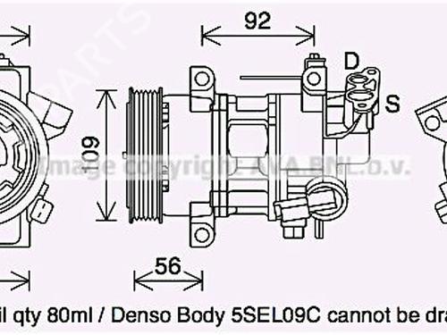 Used AC compressor PEUGEOT 208 I (CA_, CC_) 1.0 VTi (68 hp) 20205074