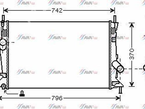 Radiador agua Radiador agua FORD FOCUS II Turnier (DA_, FFS, DS) 1.6 TDCi (109 hp) 33967649 33967649