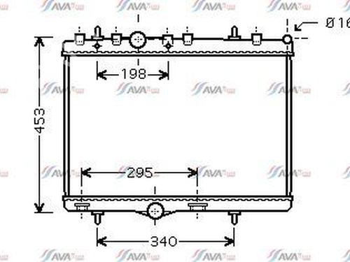 Radiateur à eau CITROËN C3 II (SC_) 1.6 HDi 90 (90 hp) 31301568