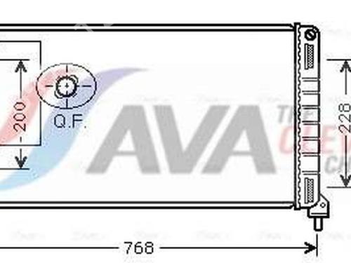 Køler FIAT DOBLO Box Body/MPV (223_) 1.3 D Multijet (75 hp) 28800721
