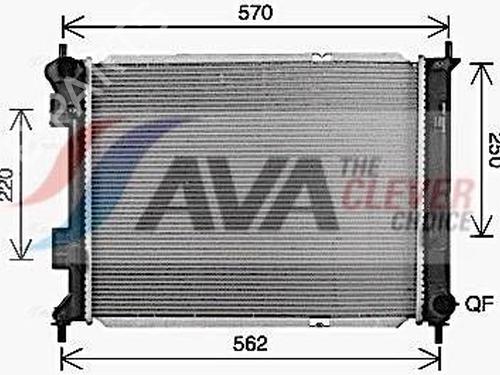 water-radiator-kia-venga-yn-2010-2011-2012-2013-2014-2015-2016-2017-2018-2019-40161474 main image