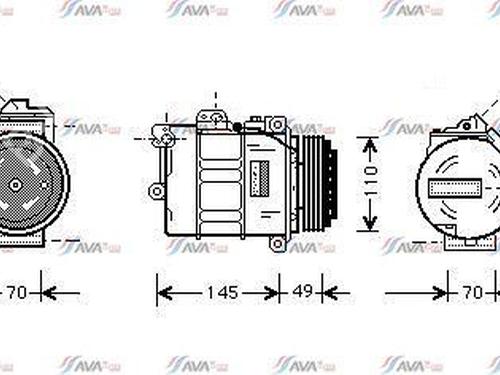 Used AC compressor BMW 5 (E39) 530 i (231 hp) 25781898