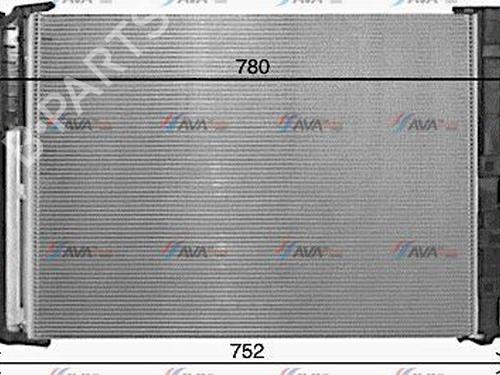 Used AC radiator MERCEDES-BENZ B-CLASS Sports Tourer (W246, W242) B 200 CDI (246.201) (136 hp) 24972217