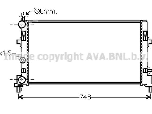 Water radiator VW POLO V (6R1, 6C1) 1.2 | BP19737636M31 