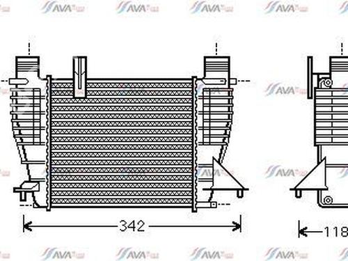 Used Intercooler RENAULT CLIO III (BR0/1, CR0/1) 1.5 dCi (BR17, CR17) (86 hp) 24996645