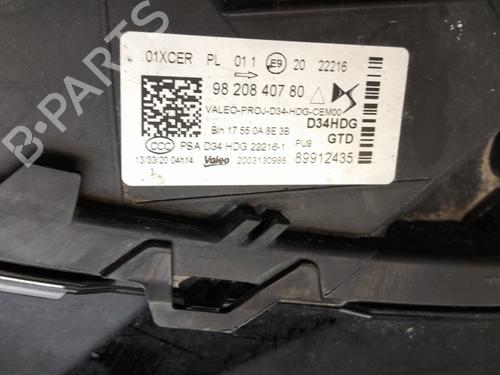 Left headlight DS DS 3 / DS 3 CROSSBACK (UR_, UC_, UJ_) 1.2 PureTech 130 (URHNSS) | BP32074840C28 