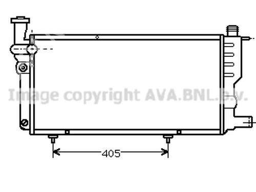 Water radiator PEUGEOT 205 I (741A/C)  | BP24006821M31 