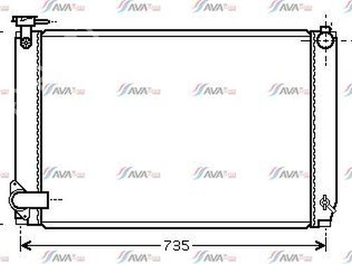 Used Water radiator LEXUS RX (_U3_) 400h AWD (MHU38_, MHU38R) (272 hp) 29738639