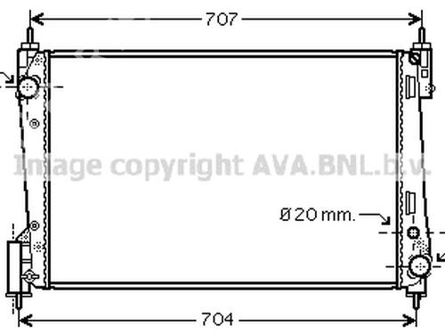 Køler FIAT GRANDE PUNTO (199_) 1.3 D Multijet (75 hp) 26623076