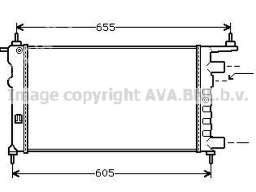 Water radiator OPEL CORSA B (S93) 1.0 i 12V (F08, F68, M68) | BP21837441M31 