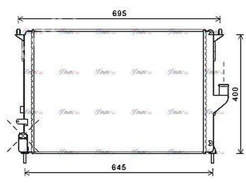 Used Water radiator DACIA SANDERO 1.5 dCi (88 hp) 31054606