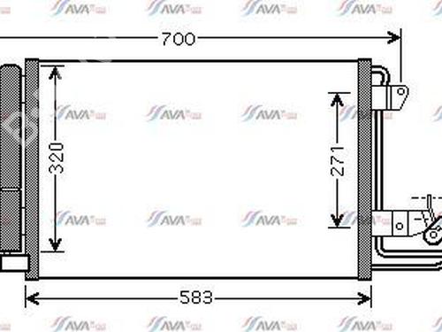 Used AC radiator VW TOURAN (1T1, 1T2) 1.9 TDI (90 hp) 29901090