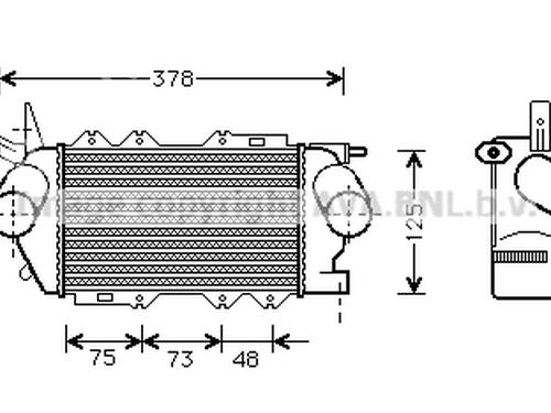 Intercooler OPEL VECTRA B (J96)  | BP26624019M30 