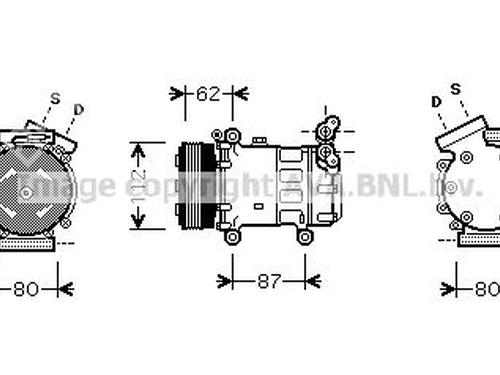 Used AC compressor RENAULT CLIO II (BB_, CB_) 1.2 (BB0A, BB0F, BB10, BB1K, BB28, BB2D, BB2H, CB0A,... (58 hp) 30978411