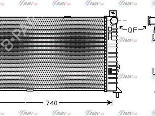 Used Water radiator MERCEDES-BENZ C-CLASS (W203) C 270 CDI (203.016) (170 hp) 29263312