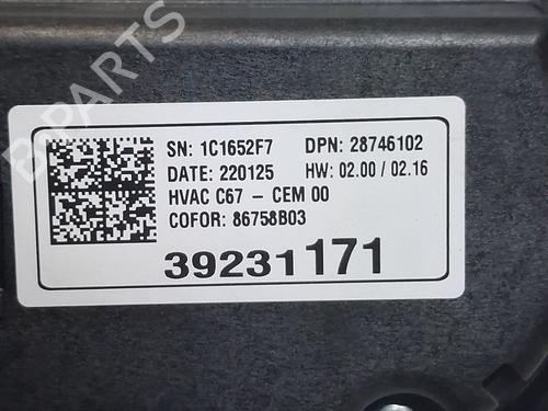 Climate control OPEL CORSA F (P2JO) 1.2 (68) | BP39571137I5 - Image 3