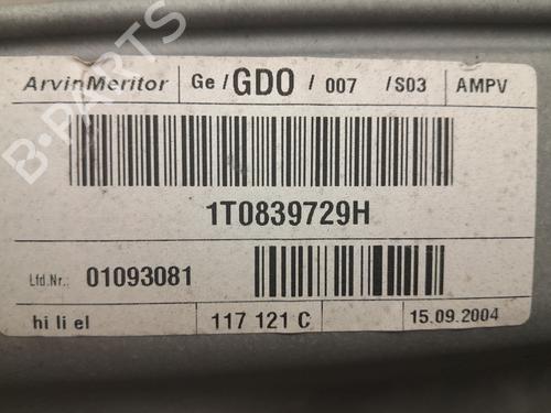 Rudehejsemekanisme venstre bagtil VW TOURAN (1T1, 1T2) 1.9 TDI | BP28284509C24 