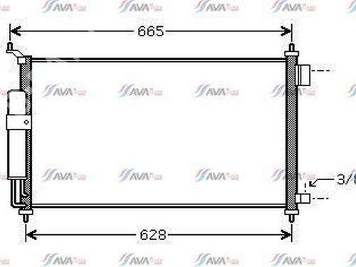 Used AC radiator NISSAN MICRA III (K12) 1.2 16V (80 hp) 29738690