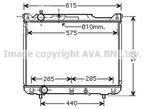 Water radiator SUZUKI GRAND VITARA I (FT, HT) 2.0 HDI 110 16V 4x4 (SQ420D, TD83V, JA420WD) | BP24010017M31