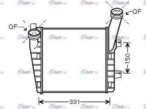 Ladeluftkühler für VW TOUAREG (7LA, 7L6, 7L7) 3.0 V6 TDI (225 hp) 25303691