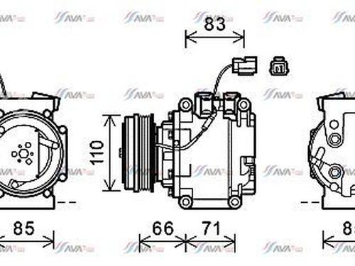 Compressor A/A HONDA JAZZ II (GD_, GE3, GE2) 1.3 iDSi (GD1) (83 hp) 26537756