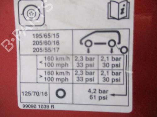 Left front door RENAULT CAPTUR I (J5_, H5_) 1.5 dCi 90 (J5N4, J5M5, J5MW, J5M6, J5AL, J5AJ) | BP30824069C2
