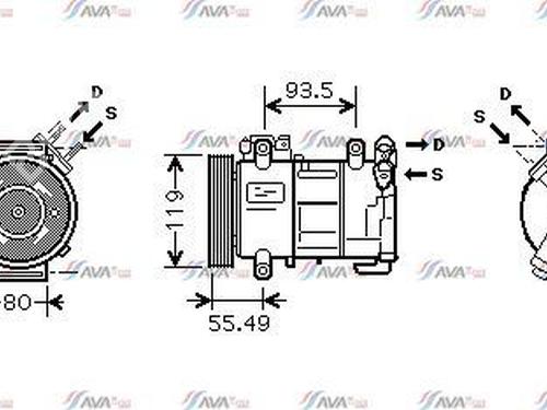 Used AC compressor AC compressor 38022275 38022275