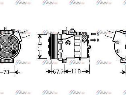 Used AC compressor AC compressor 39624159 39624159