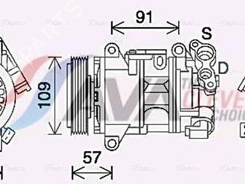 AC compressor CITROËN C4 Picasso II 2.0 BlueHDi 150 | BP38003024M34 - Image 1