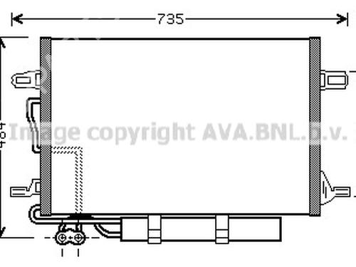 AC-Kondensator MERCEDES-BENZ E-CLASS (W211) E 200 CDI (211.004) (122 hp) 30723083