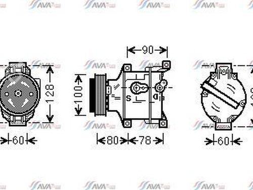 Used AC compressor AC compressor FIAT PUNTO (188_) 1.3 JTD 16V (70 hp) 39517722 39517722