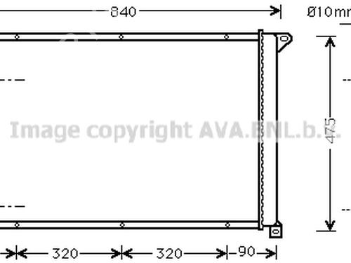 Water radiator RENAULT MASTER II Van (FD) 2.5 D | BP19739606M31 