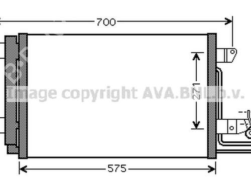 AC radiator AUDI A3 (8P1) 1.9 TDI | BP26628140M32 