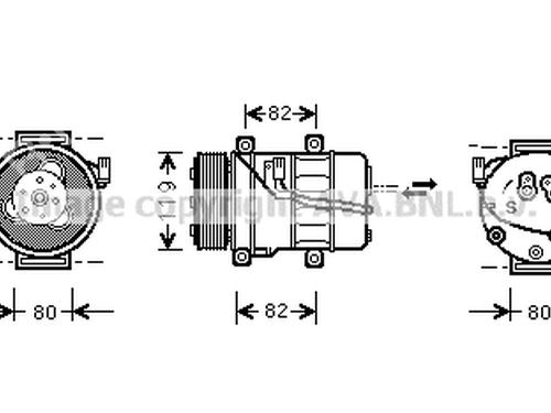 AC-Kompressor VOLVO S60 I (384) D5 (163 hp) 19719182